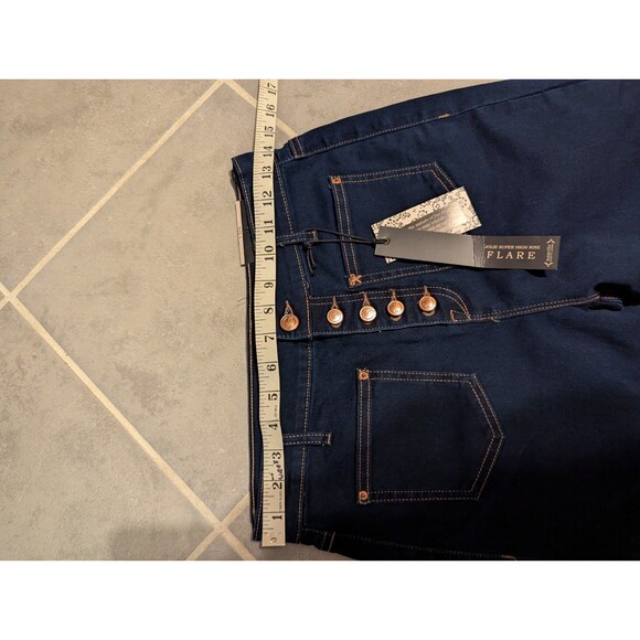 “Nanette Lepore Jolie Super High Rise Bootcut Flare Jeans Size 4 Western Style - Picture 6 of 16